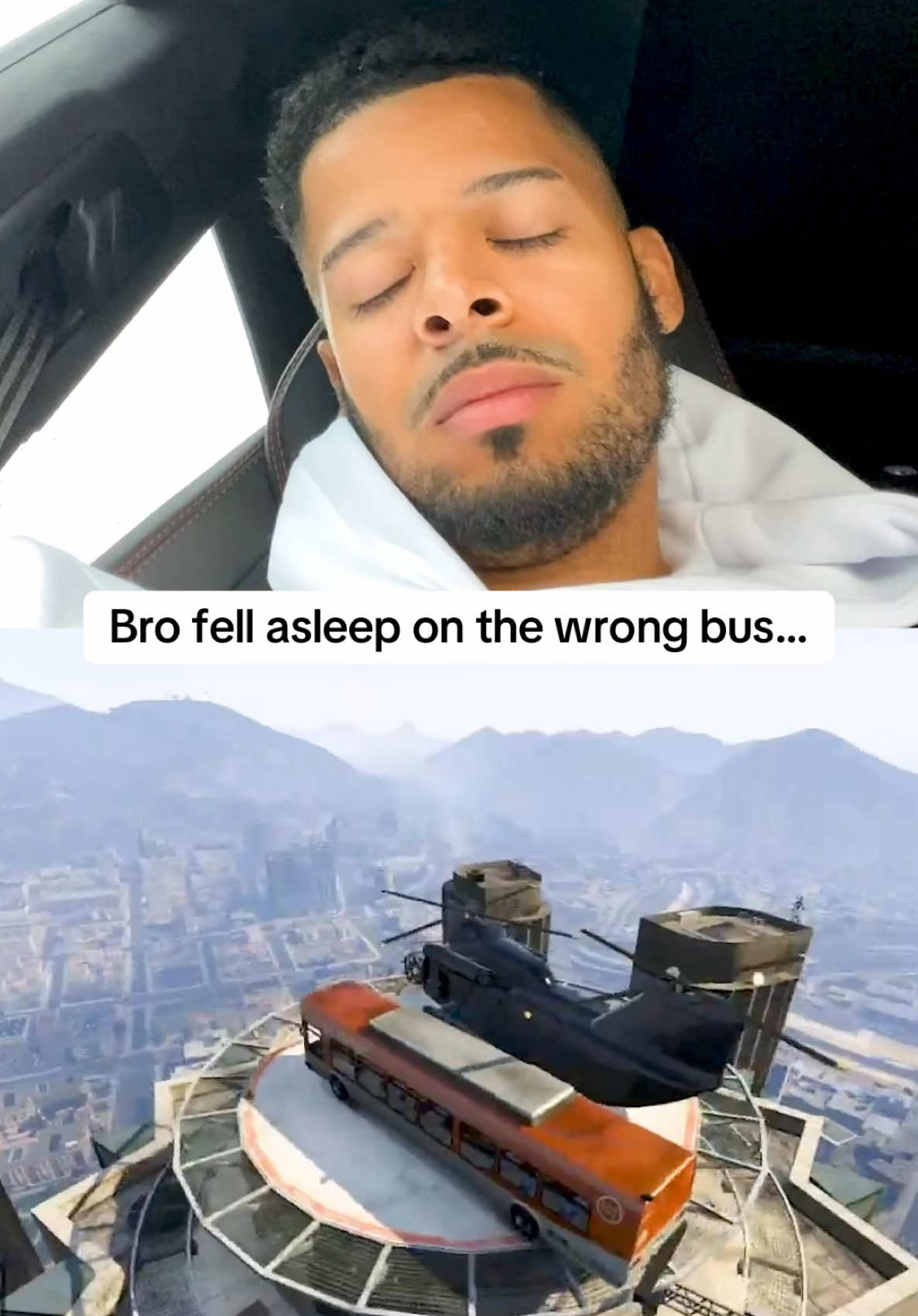 A post by @jeremylynch on TikTok caption: When your bus driver is in a rush… 🚌 👀 