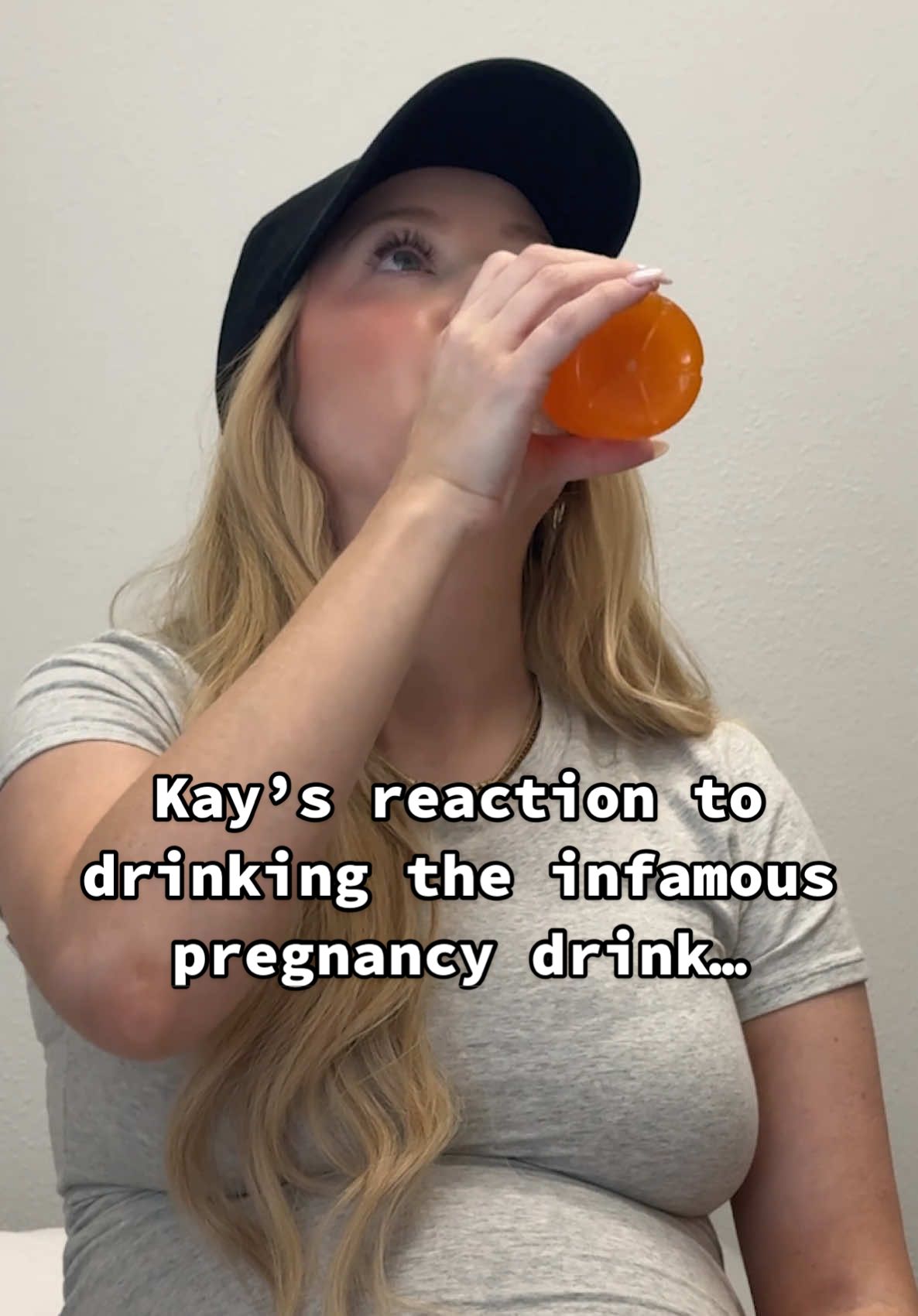 A post by @kayandtayofficial on TikTok caption: Her face when she had to drink it! 😂😅 backstory ::: Kay is at the point in her pregnancy where she has to get tested for gestational diabetes! This is a test that every pregnant woman goes through at around this stage in pregnancy. The test requires that she has to drink this specific drink and then have a test done. And the drink that she has to take is apparently really hard to drink because it’s so thick and overly sweet. She wasn’t excited when we got there, and when we went in, she was not looking forward to the drink. We went in and they brought it to her. She had 5 minutes to drink it, but then she proceeded to chug it as fast as she could. 😂 we waited a bit, and then they ran their test and we left. We won’t know if she passed or not for a few more days, but at least she is done with that part of pregnancy and won’t have to drink it again (unless she failed the test!) #kayandtayofficial #couples #pregnant #postpartum 