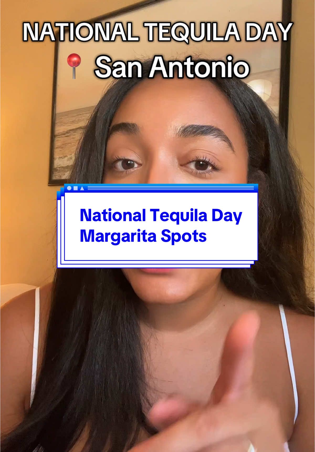 A post by @theunofficialtourguide on TikTok caption: I think we all deserve a cocktail for National Tequila day 🍹✨☀️ #sanantoniohappyhour #sanantoniodrinks #sanantoniomargaritas #sanantoniococktails #nationaltequiladay 