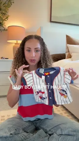 A post by @ on TikTok caption: IM OBSESSED with everything 🥺 which pickup was yalls fav?? #thriftingfinds #babyboy #MomsofTikTok #trending 