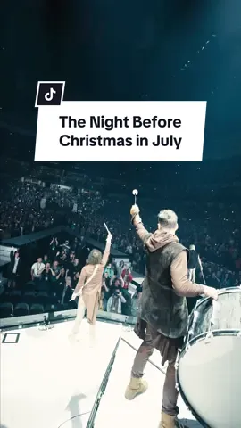 A post by @forkingandcountry on TikTok caption: ‘Twas the night before #Christmas in July, and all the #DrummerBoy #drums were being prepared for the tour… 🥁 Will you be joining us in #December ?