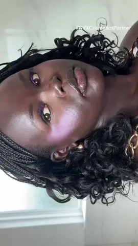 A post by @dollievision on TikTok caption: #NYXCosmeticsPartner Full face glam using all @NYX Professional Makeup 💄 Th Buttermelt Blush? A bold yes, it hits different. Would you try this look? 💜  #nyadollie #beauty #fyp #reels #shorts 