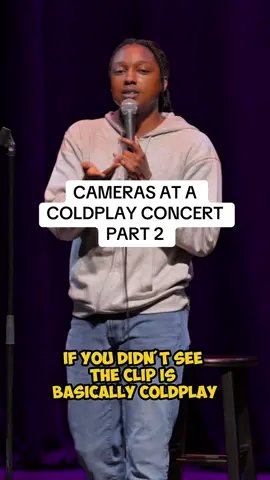 A post by @joshjohnsoncomedy on TikTok caption: CAMERAS AT A COLDPLAY CONCERT  PART 2