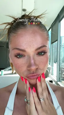 A post by @ on TikTok caption: we love a bronzey moment 🤭🫶🏼 products used in my LTK for u already 😛  #MakeupInspo #summermakeup #bronzed #trending 
