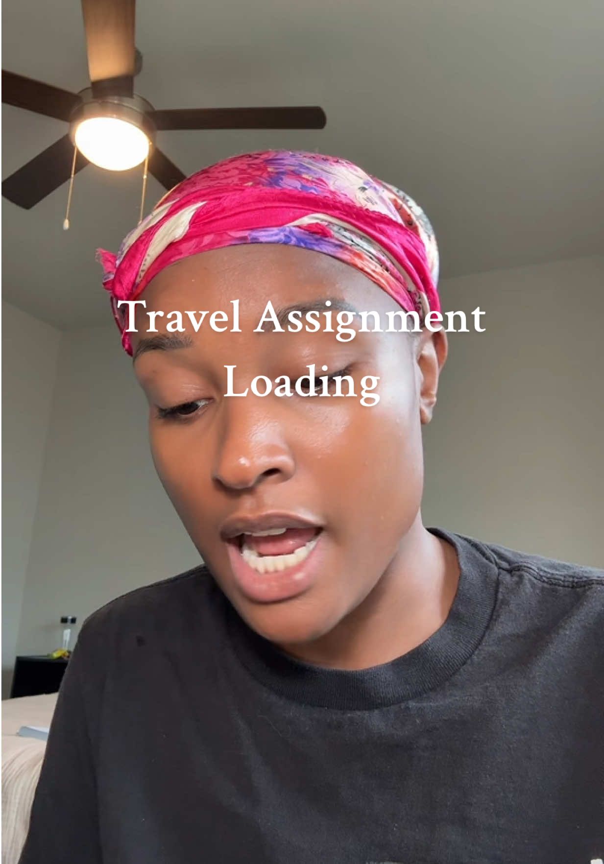 A post by @ciaramornai on TikTok caption: Come on my journey to secure another travel assignment! 🧳 #fyp #nursesoftiktok #icunurse #travelnurse 