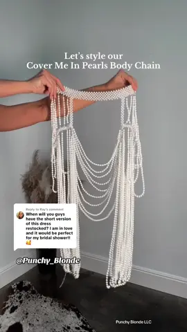 A post by @punchy_blonde on TikTok caption: Replying to @Ray New New🕊️ #shoppunchyblonde #bridetobe #receptiondress #westernfashioninspo #weddingday 