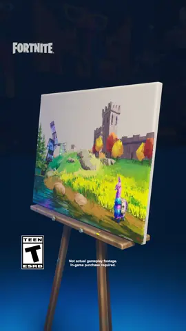 A post by @fortnite on TikTok caption: In honor of legendary craftsman and teacher, @thejoyofpainting_bobross … you can now partake in The Joy of Painting in Fortnite.