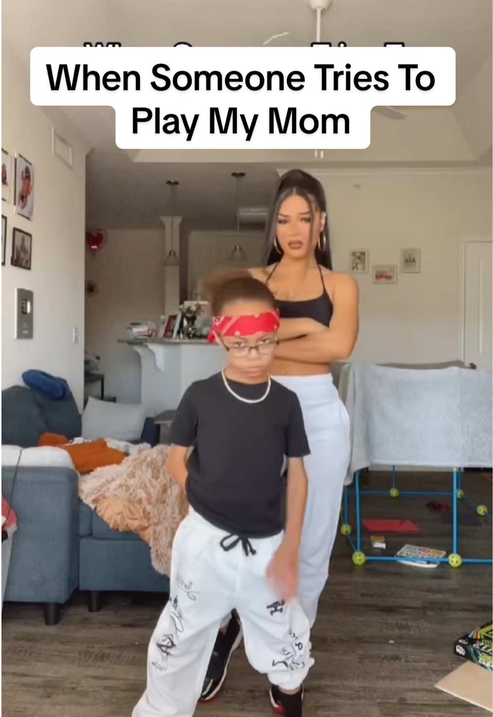 A post by @kassieemariee on TikTok caption: When Someone Tries To Play My Mom…Snapchat kassiejuju3 #kassiemarie 