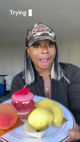 A post by @therealtati on TikTok caption: trying the viral pastries in LA #tatitriesthings #la 