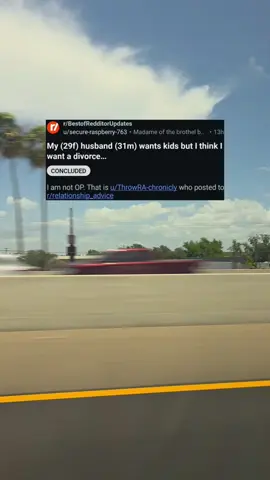 A post by @rslashreddit_ on TikTok caption: My (29f) husband (31m) wants kids but I think I want a divorce… OOP is u/ThrowRA-chronicly  #rslashreddit_ 