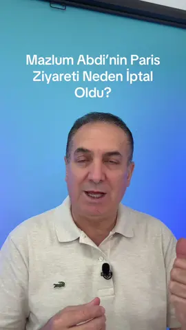 A post by @ademkaracoban on TikTok caption: Mazlum Abdi’nin Paris Ziyareti Neden İptal Oldu? #ademkaracoban #Gündem 