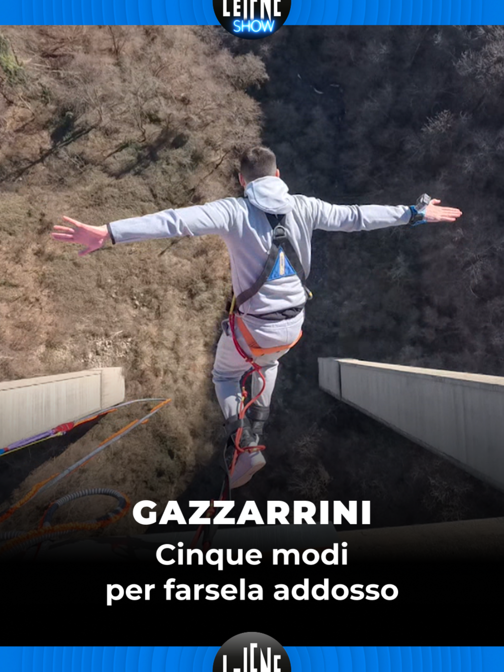 A post by @redazioneiene on TikTok caption: Con Giovanni Fortunato abbiamo messo alla prova il nostro temerario Sebastian Gazzarrini con cinque sfide adrenaliniche. E voi, avreste avuto il coraggio di affrontarle? #LeIene #DaVedere