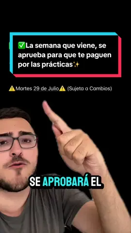 A post by @raulgb_02 on TikTok caption: ✅La semana que viene, se  aprueba para que te paguen  por las prácticas✨ #estudiantes #universidad #gradomedio #gradosuperior 