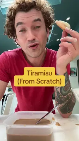 A post by @theitalianfoody on TikTok caption: Tiramisu from scratch. I really enjoyed all the process of making a tiramisu completely from scratch. It’s so nice and creamy, even if the homemade mascarpone cheese is a bit tangier than store bought. I will definitely make again the sponge fingers from scratch, they are so soft and fragrant. However, I am not sure about the cheese making at home, it’s more expensive and less tasty than store bought! Enjoy besties!