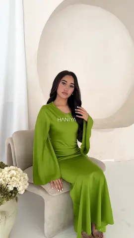 A post by @houseofhaniya on TikTok caption: How gorgeous is this new colour!! Grab these stunning satin dresses perfect for your night outs 😍🔥 #houseofhaniya #modestfashion #viral #foryoupage #OOTD 