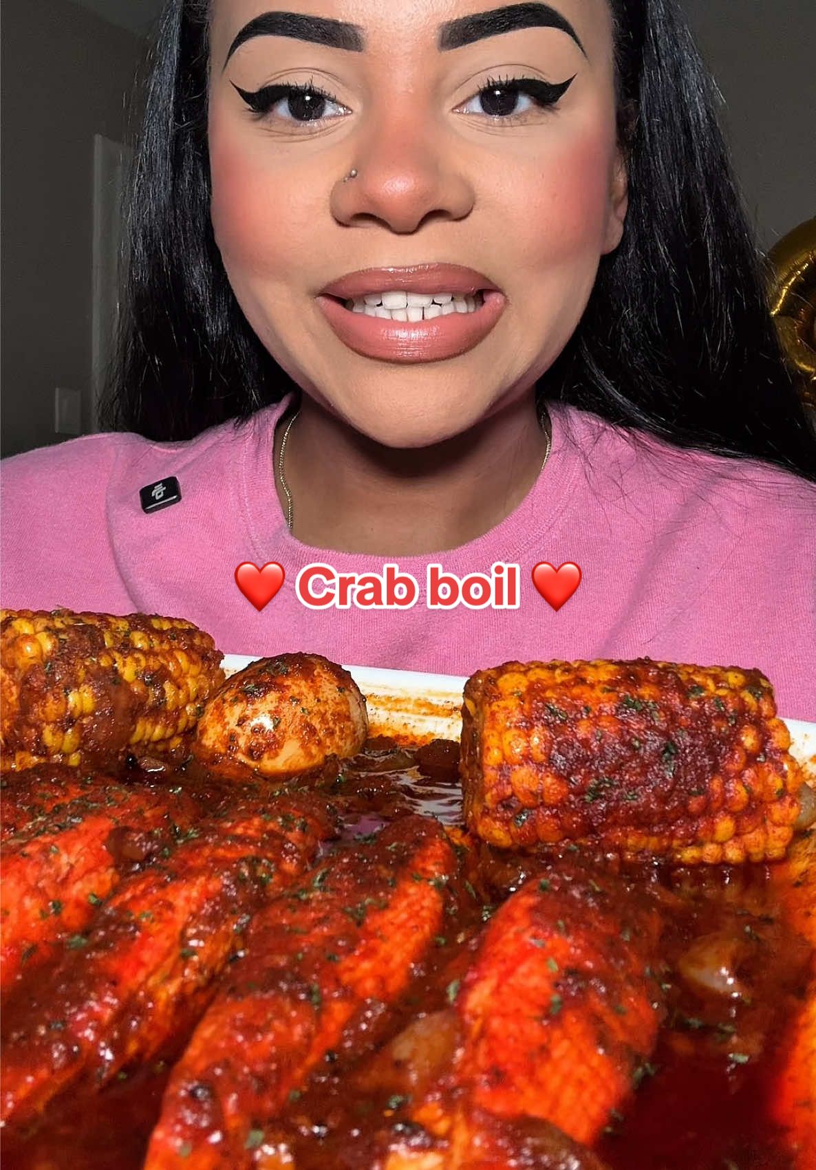 A post by @aliviadonai on TikTok caption: Crab boil ❤️ quick and easy meal!! 😍😍😍hope yall have a blessed day! I love yall soooo much! God is amazing! 🙏🙏 #crab #crabboil #fyp #viralvideo #viraltiktok 