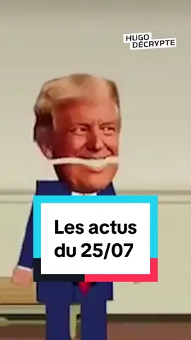 A post by @hugodecrypte on TikTok caption: 🚨 Voici les 4 actus du 25/07