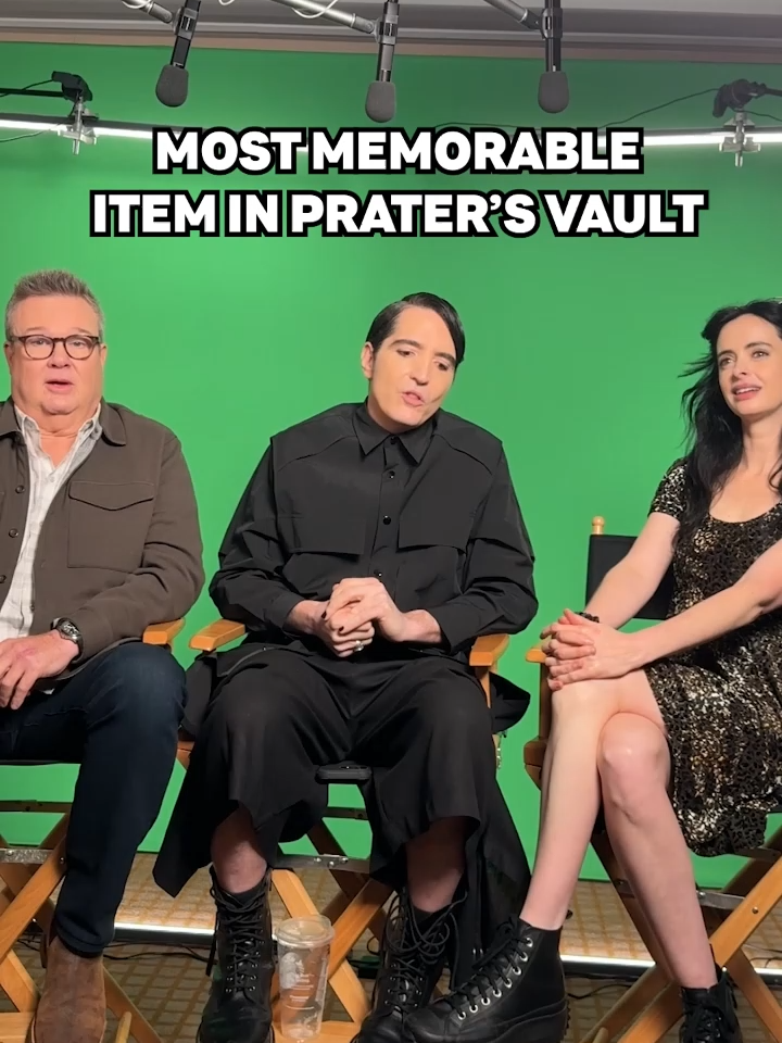 A post by @dexteronshowtime on TikTok caption: The cast of #DexterResurrection shares some of the more memorable items inside Prater’s vault 🗝️ Get a closer look inside the virtual vault ➡️ https://www.diveintodexter.com/ #DexterMorgan #Dexter #drama #KrystenRitter #EricStonestreet