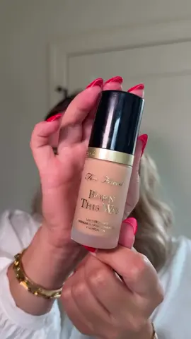 A post by @toofaced on TikTok caption: The foundation drop of the year is HERE! 🎉 @caseyhl91 wears our NEW Born This Way Foundation and it's everything your makeup bag has been missing... From the moment it touches your skin, it hydrates 💦, evens tone, and creates a flawless, natural finish that lasts for 24 hours ⌛ No creasing, no caking, no flashback - just smooth, breathable, real-skin perfection 😍 Ready for the ultimate glow-up? 🛒 Shop now from @ultabeauty + meet your perfect match 🛍️ #regram #toofaced #tfcrueltyfree #tfbornthisway