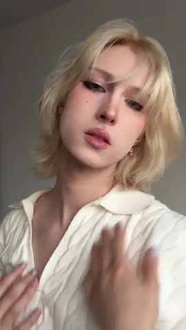 A post by @allthepotsnpans on TikTok caption: i don’t consider myself a femboy, but i wanted to try more feminine makeup!