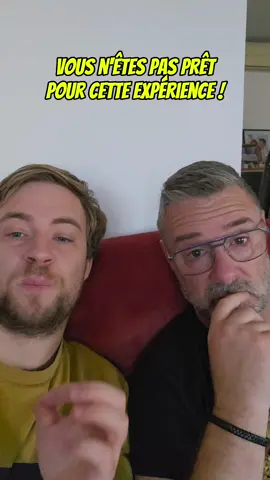 A post by @famillepapounini on TikTok caption: Vous voulez de vrais expérience ?🤣 #romainetsonpere #humour #blague #drôle #pourtoi #fyp #videodrole #prankvideo 