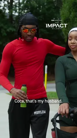 A post by @bet on TikTok caption: "Coca that's my husbanddd." 🥰 We love a good friends to lovers trope! #TheImpactATLonBET