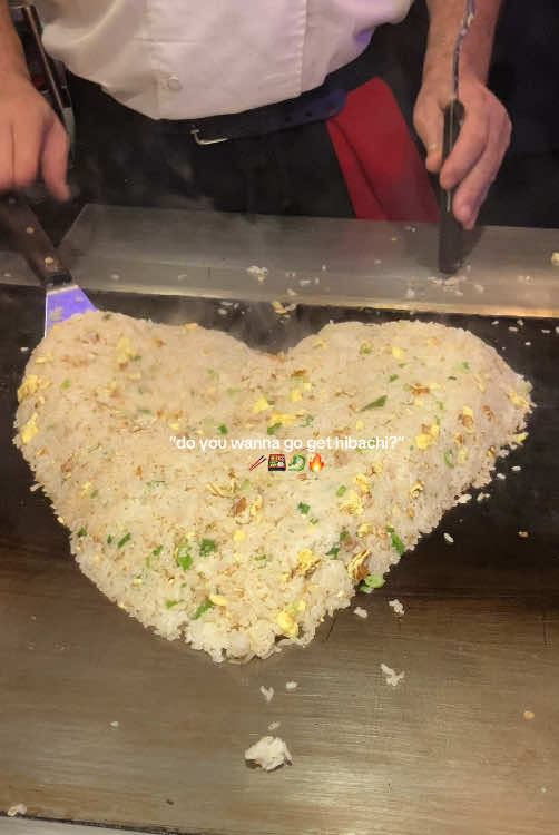 A post by @jaaliyahs on TikTok caption: This is your sign to go get hibachi tonight with your bestie😍 #hibachi #dinnerideas #hibachigrill #steak #thisisyoursign #viralvideo #fyp #trending #dinnerideas #japanese #friedrice #bestiedate 