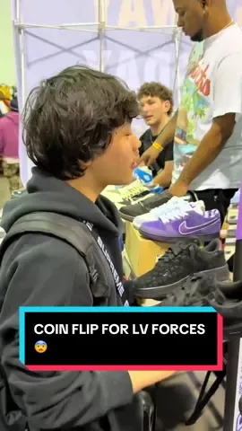 A post by @brkicks on TikTok caption: Lil bro was hustling for those LV forces 🤝 (via @Got Sole) #sneakers #sneakerheads #sneakerhead #sneakershopping #sneaker #gotsole #reselling #resell #reseller #sneakerevent #jordan4 #airforces #airforce #louisvuitton 