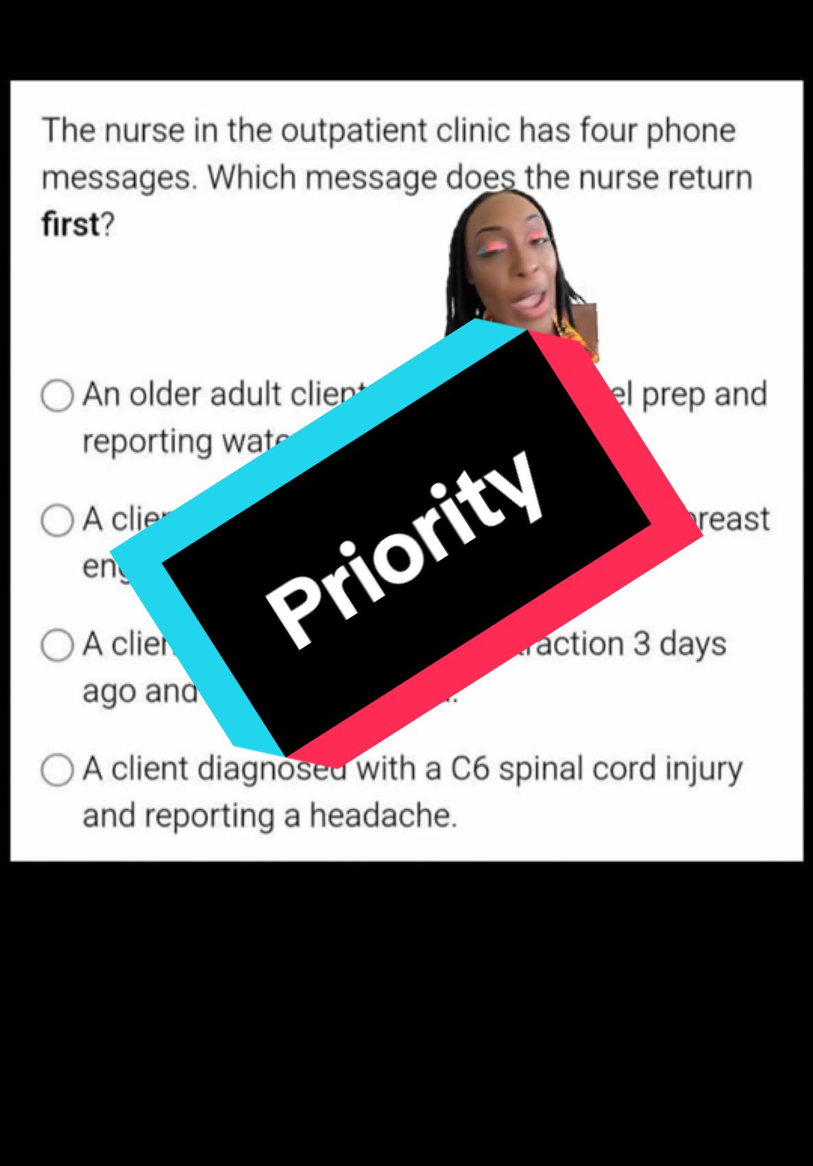 A post by @nexusnursing on TikTok caption: #nursingstudent #studentnursesoftiktok💊💉 #nclexstudying #nursehumor #pharmacologyquiz #pharmacologyclass #nclextips #nursetok #nclexrn #studentnursesoftiktok #nclexstudying #nursehumor #pharmacologyquiz #pharmacologyclass #nclextips #nursetok #nclexrn #studentnursesoftiktok #nurselife #medsuregnurse #