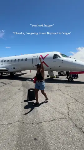 A post by @makeupshayla on TikTok caption: You look happy! Thanks, I’m going to see @Beyoncé in Vegas!  #cowboycarter #beyonce #tour #lasvegas 