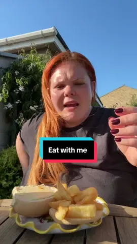A post by @chuglygirl on TikTok caption: My hair, the wind, lack of food and Dean. All really winding me up 😅 #eatwithme #fyp  