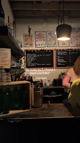 A post by @theunofficialtourguide on TikTok caption: Little Death Happy Hours 🍷✨🪩 ✨Friday: $20 lobster rolls - every Friday 7-10 all summer  ✨ Thursday: $20. Caesar, fries, shrimp, a glass of wine  🍷 enjoy 😉  #sanantoniowinespots #sanantoniospots #sanantoniowinery #sanantoniocontentcreator #sanantoniotourguide  