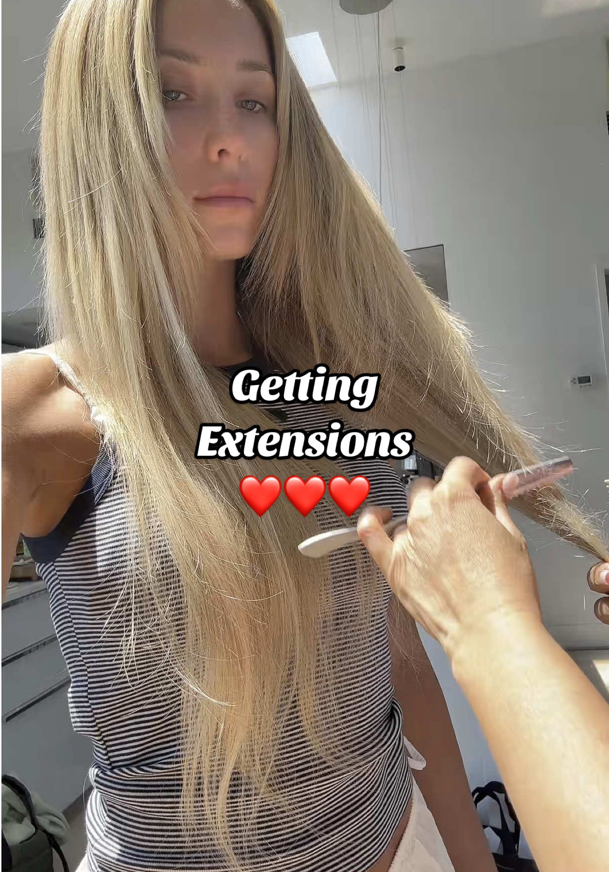 A post by @alixearle on TikTok caption: It’s so long & Priscilla is a magician!!!!!!! ❤️❤️(Priscilla valles based in LA)