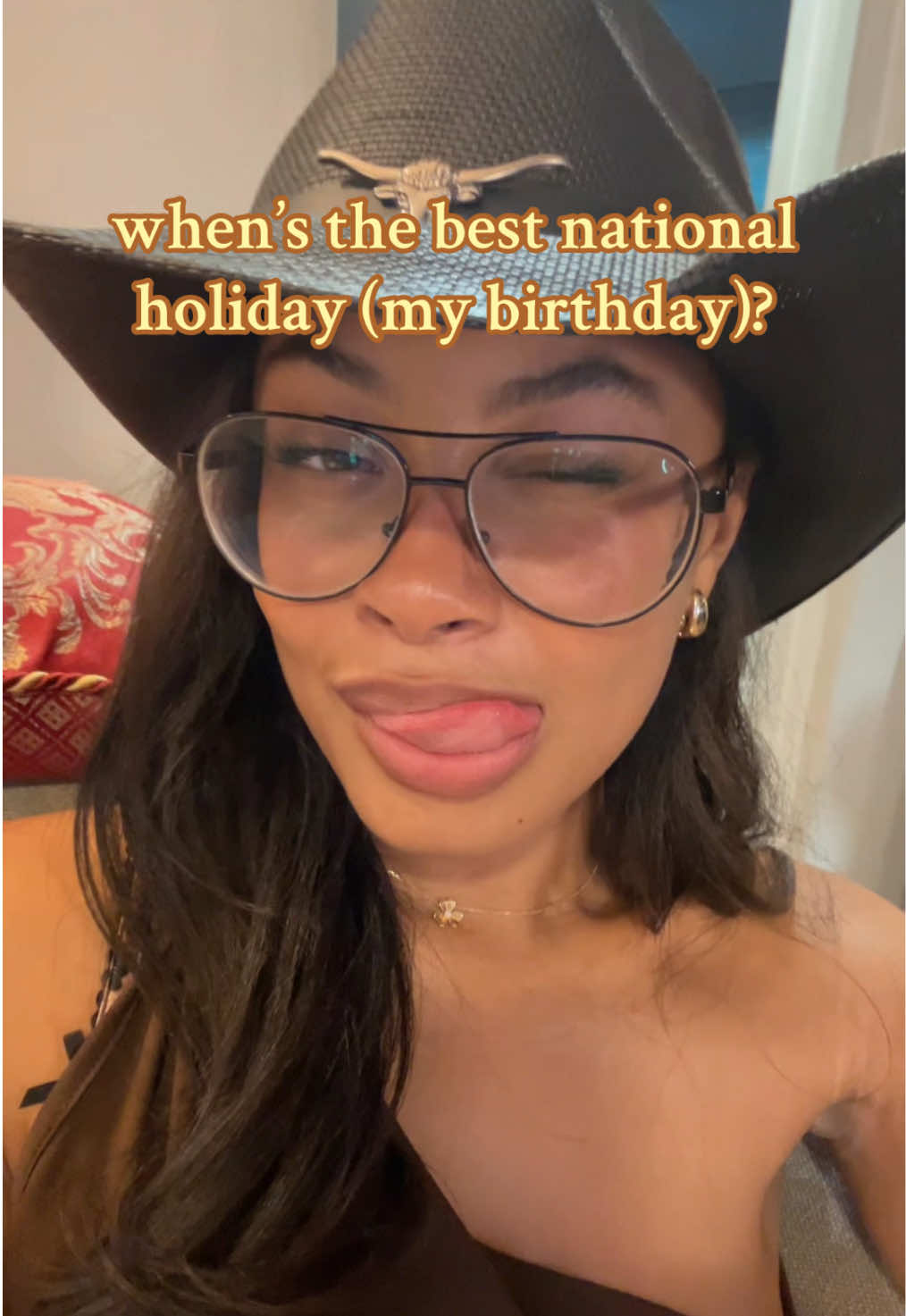 A post by @bbnikkii on TikTok caption: never thought I’d ever see myself in a cowgirl hat either but here we are #fyp #bnikki #foryou #foryoupage #birthday #viral #singer #musician 
