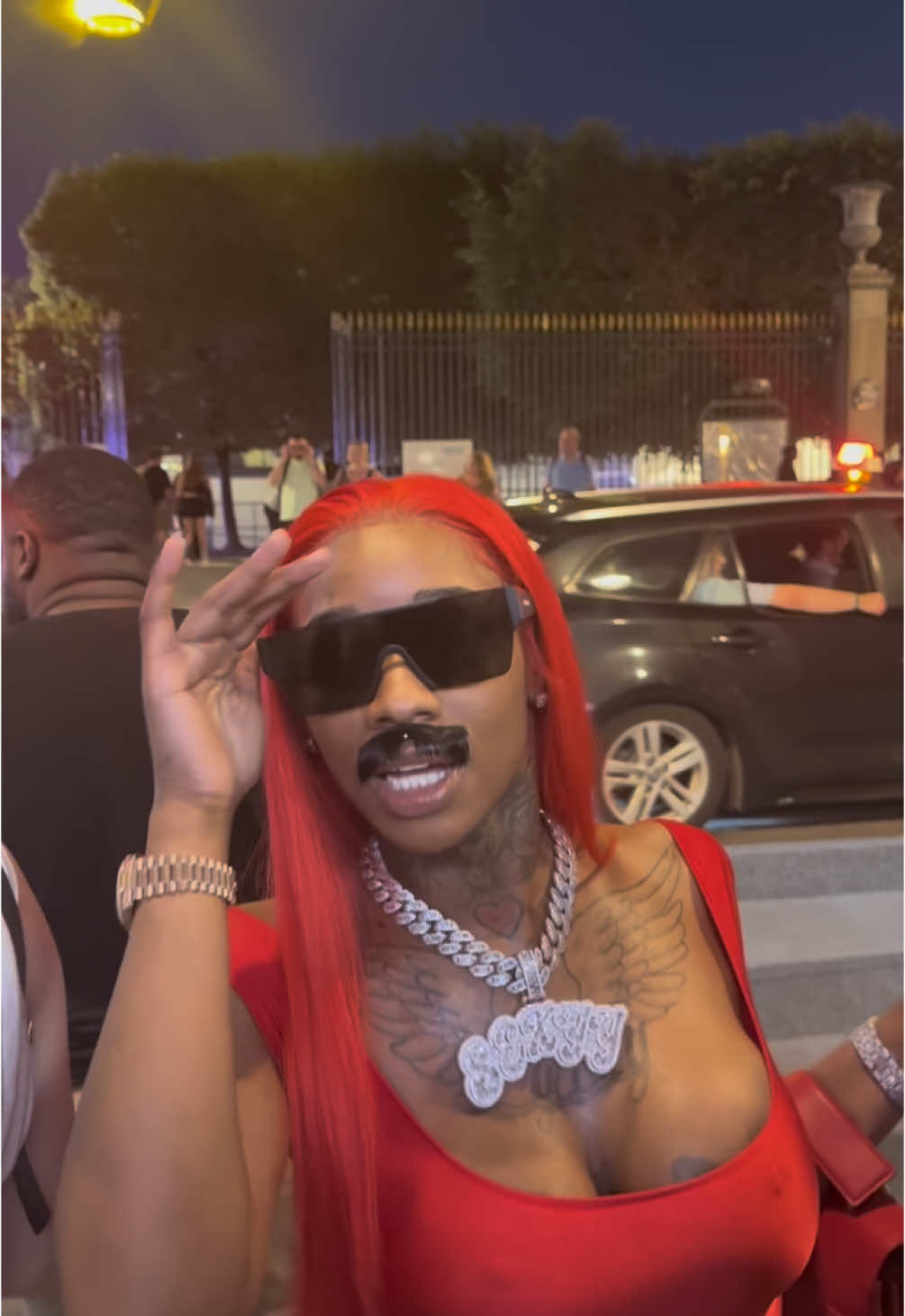 A post by @sexyyred314 on TikTok caption: Lookin fa da sugar zaddies 😂 #sexyy #fyppp #sexyyred #paris 
