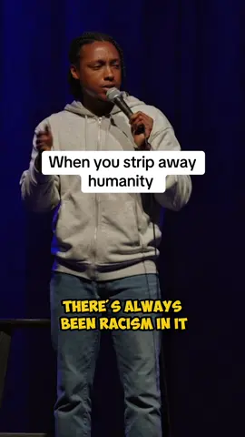 A post by @joshjohnsoncomedy on TikTok caption: When you strip away humanity 