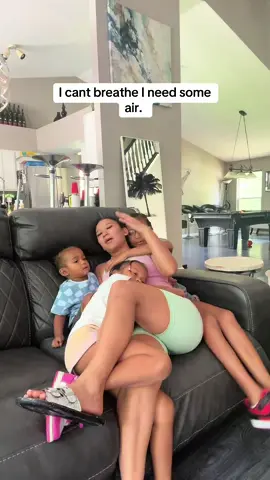 A post by @thatsyamin on TikTok caption: Mommy not mad babies, mommy just needs a break. ❤️ #fyp #baecation #love 