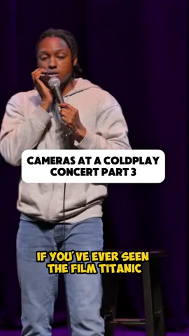 A post by @joshjohnsoncomedy on TikTok caption: Cameras at a Coldplay Concert Part 3