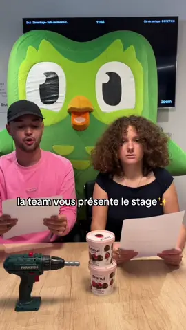 A post by @duolingofrance on TikTok caption: le lien de la fiche de poste est en bio... postulez svp... #duolingo 