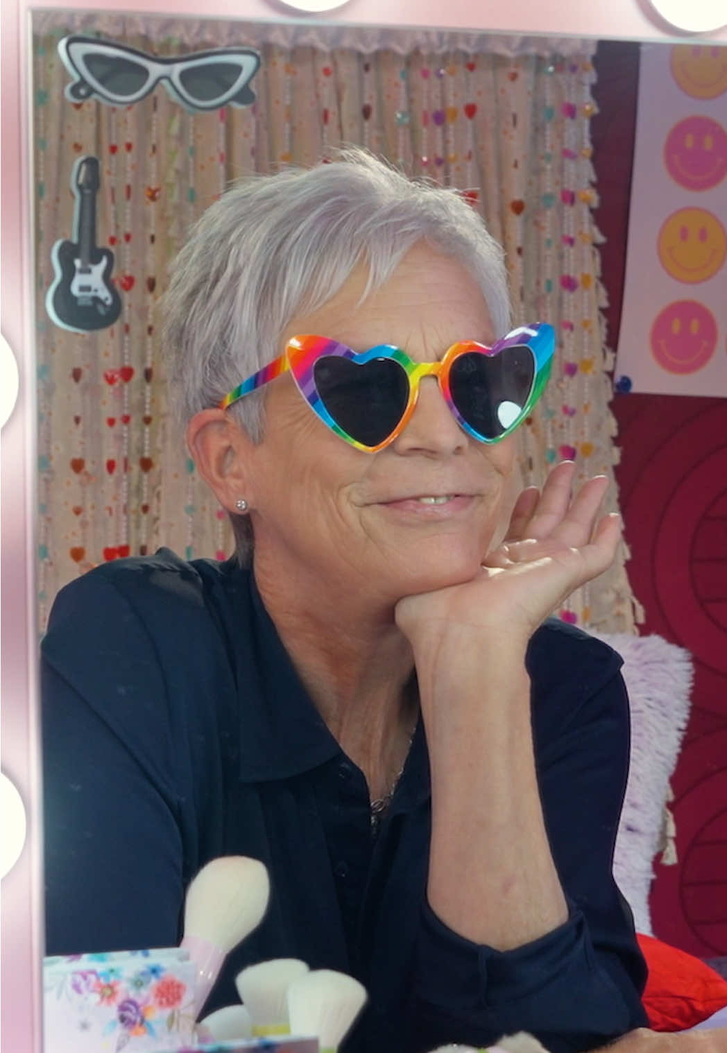 A post by @jamieleecurtis on TikTok caption: THIS is the bus of my #FreakierFriday dreams!!!! Freakier Friday in theaters August 8 🚌