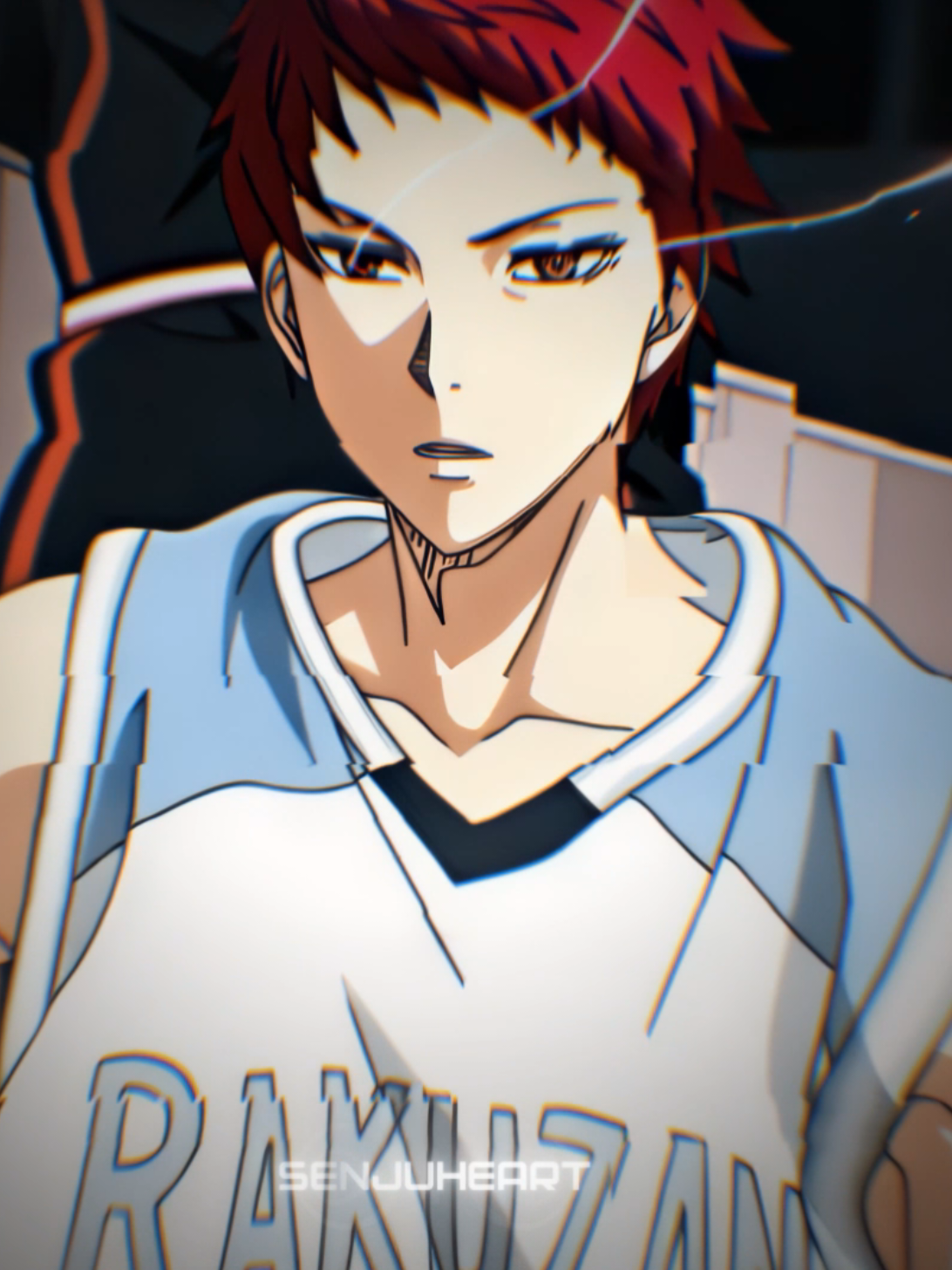 A post by @senjuheart on TikTok caption: #kurokonobasket #akashi #anime #animeedit 
