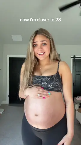A post by @arianalee99 on TikTok caption: Getting closer to meeting our girl! 🎀#pregnancy #momsoftiktok #28weeks #16weeks #pregnant 