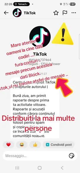 A post by @viocriveteanu on TikTok caption: nu va lasati pacaliti  #tiktok nu trimit asfel de mesaje 