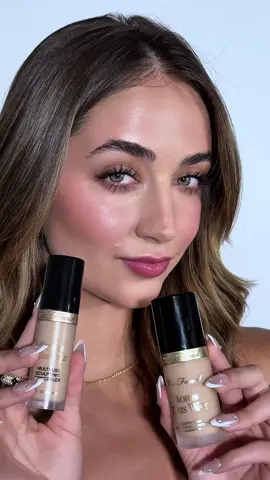 A post by @toofaced on TikTok caption: Class is in session at Too Faced Academy! 📚✏️💖 Our NEW Born This Way Foundation is your go-to for a flawless, skin-like finish, and when paired with our iconic Born This Way Super Coverage Concealer, it’s nothing short of flawless! ✨ Products used: Born This Way Foundation shade Warm Nude, Born This Way Super Coverage Concealer shade Porcelain, Born This Way Soft Blur Setting Powder shade Light, and Chocolate Soleil Melting Bronzing and Sculpting Stick shade Chocolate Mousse 🛍️ Shop now on toofaced.com! #toofaced #tfcrueltyfree #tfbornthisway
