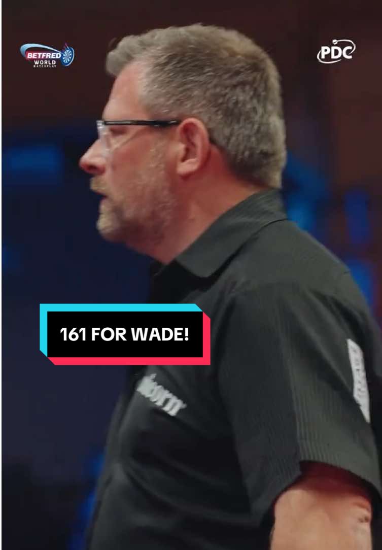 A post by @officialpdcdarts on TikTok caption: WONDERFUL FROM WADE! 