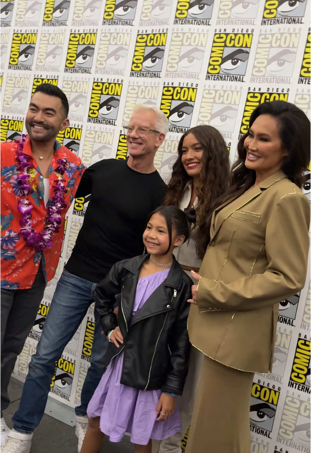 A post by @disneystudios on TikTok caption: our #LiloAndStitch 'ohana at #SDCC2025 🫶
