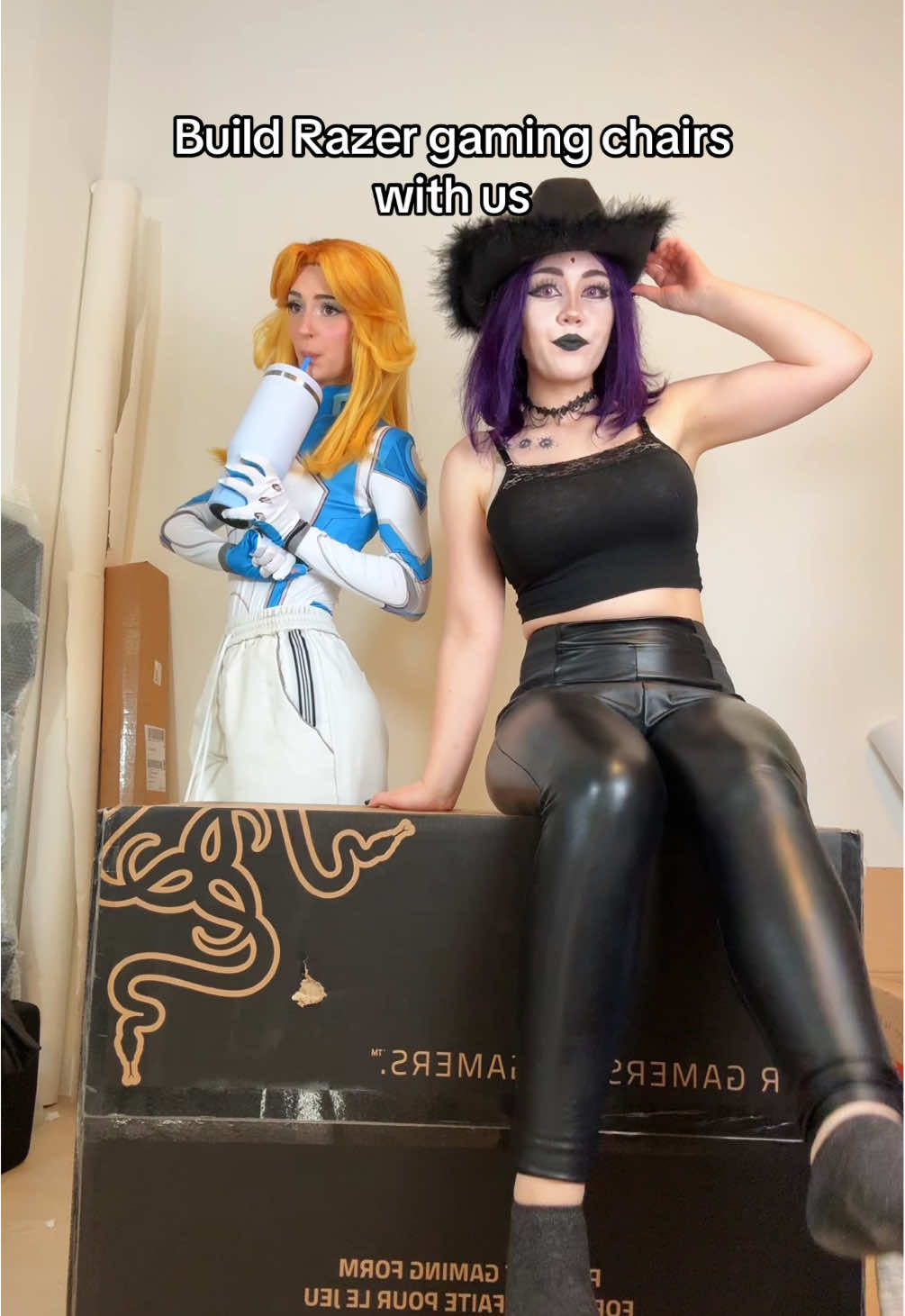 A post by @swaggy_cucumber on TikTok caption: @Razer ty for sending us these epic chairs #razer #Gamer #Gaming @1Kyle8 