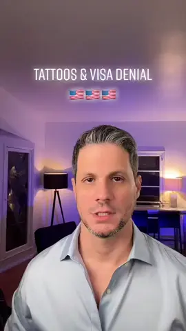 A post by @immigrationtv on TikTok caption: 🇺🇸 tattoos and visa or green card denial #visa #greencard #immigration #immigration #immigrationlawyer
