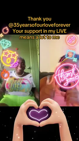 A post by @lessiemurray87 on TikTok caption: 35yearsofourloveforever, thank you for the incredible support in my LIVE! I will keep creating better LIVE content!@35yearsofourloveforever #tiktoklive #livehighlights #livegift #handheart #fyp 