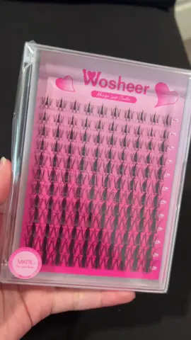 A post by @ on TikTok caption: I love cute and simple lashes like these as well 🥰 #fypシ #curlygirly #lashclusters #wosheerbeauty #wosheerlashes 